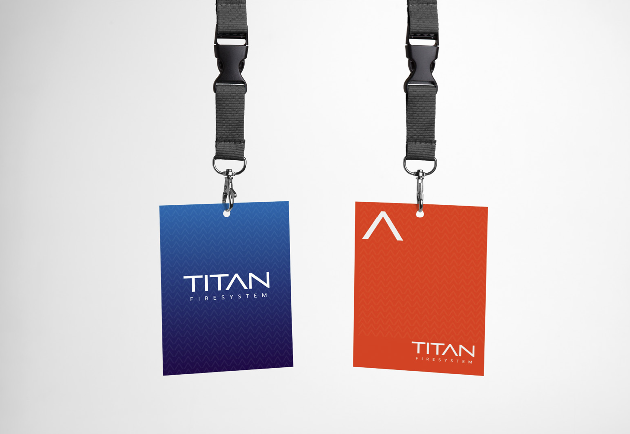 Imagen corporativa y aplicaciones Titan Fire System - Gráfico