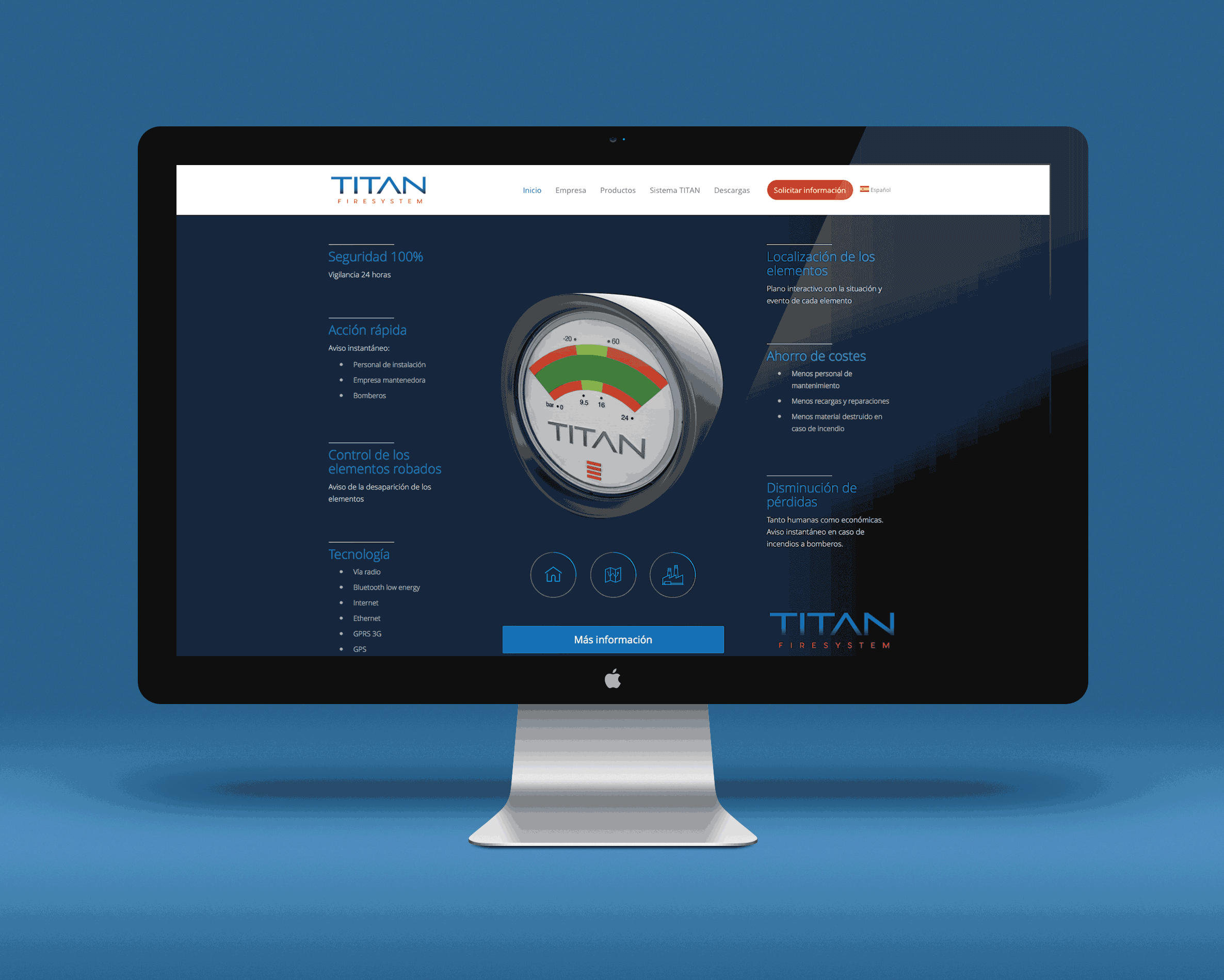 Sitio Web Titan Fire System - Web