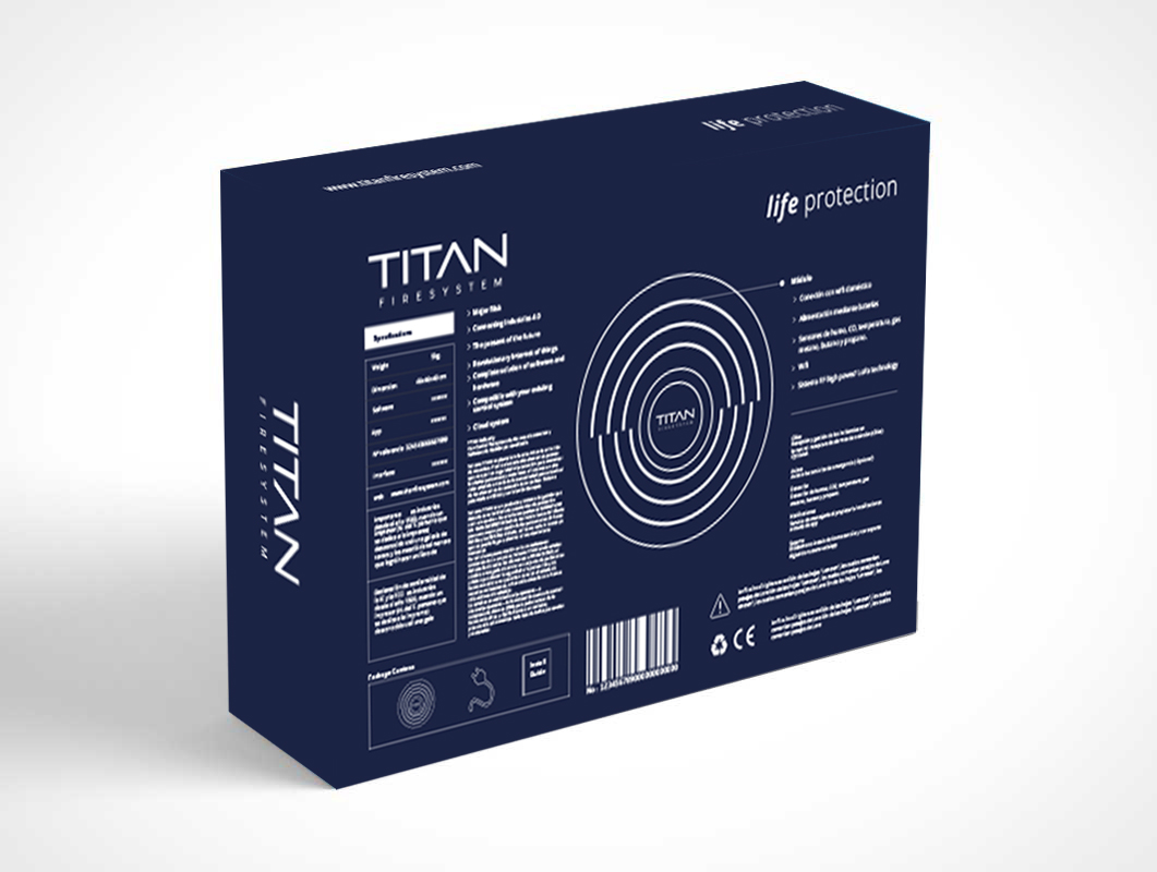 Packaging Titan Fire System - Gráfico